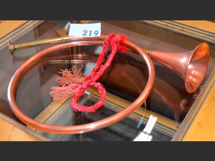 COPPER & BRASS BUGLE, 42 x 28cm