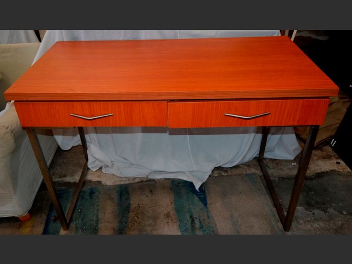 CHERRY FOIL 2-DRAWER DESK, 120 x 60 x 82cm