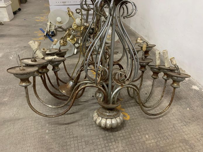 Silver Chandelier 