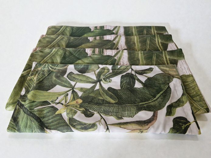 Set of Four Botanical Pattern Scatter Cushion Covers