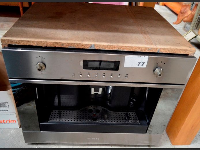 SMEG STAINLESS STEEL BUILT-IN COFFEE STATION, 60 x 50 x 49cm [Switches on]
