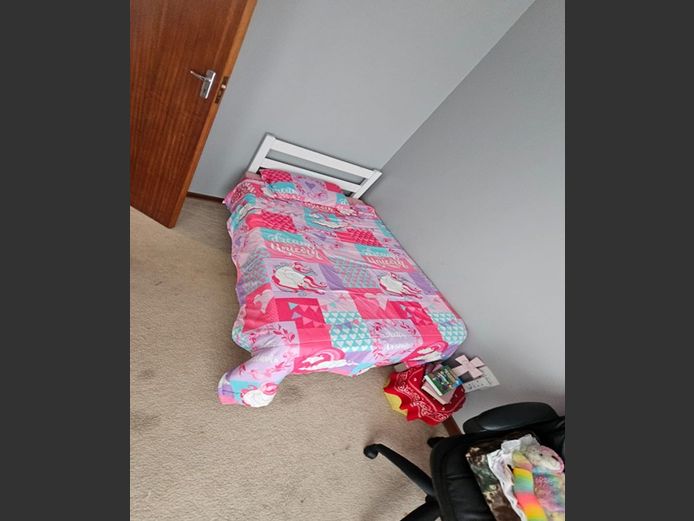 Pine Single Bed and Mattress
