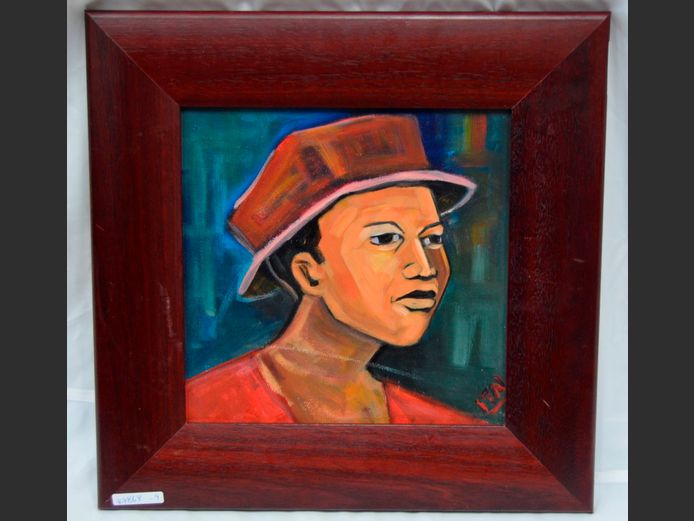 ITAI VANGANI OIL ON BOARD, 28 x 28cm [S6202]