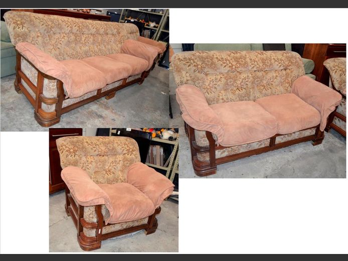 GRAFTON EVEREST 3-PIECE, 6-SEATER LOUNGE SUITE [Needs a clean]