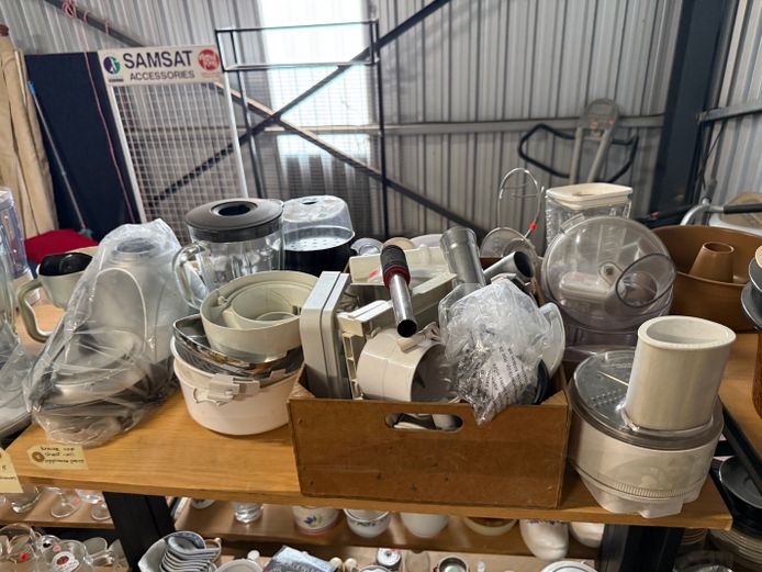 Appliances on Top Shelf 