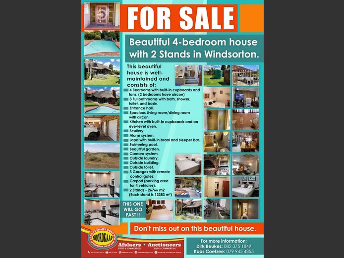 4 BEDROOM HOUSE FOR SALE IN WINDSORTON