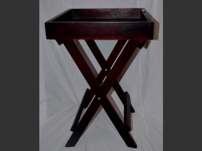 DARKWOOD BUTLER'S TRAY, 42 x 41 x 63cm