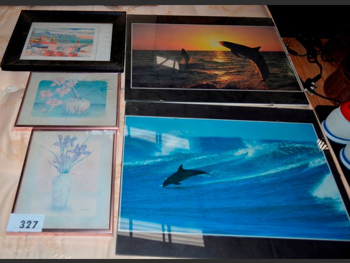 VARIOUS FRAMED PRINTS, etc