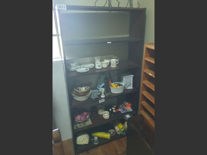 DARKWOOD 5-TIER BOOKSHELF, 93 x 30 x 178cm