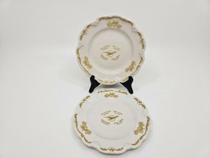 Vintage South African Railways "Blue Train" Ceramic Plates by Continental China
