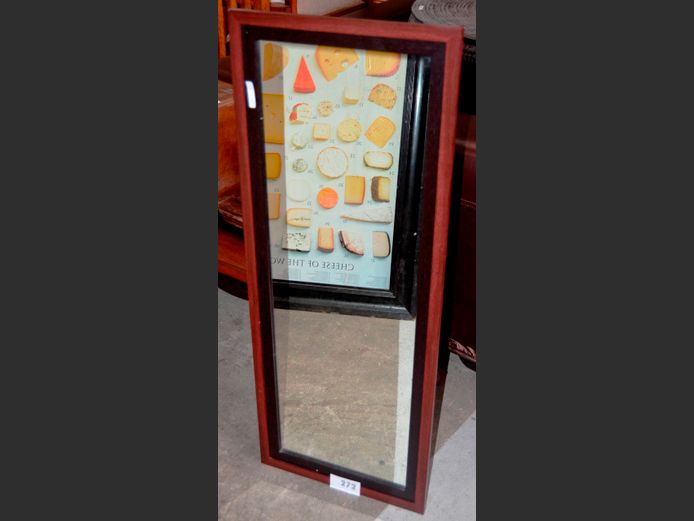 MAHOGANY FRAMED MIRROR