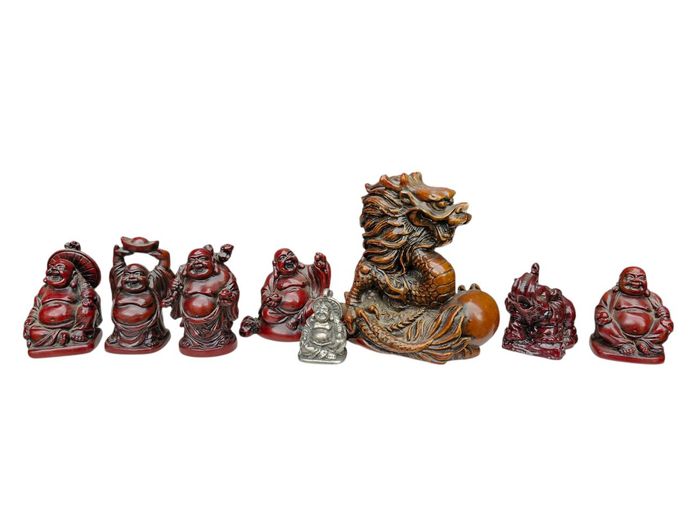 Assorted Vintage Asian Miniature Statues