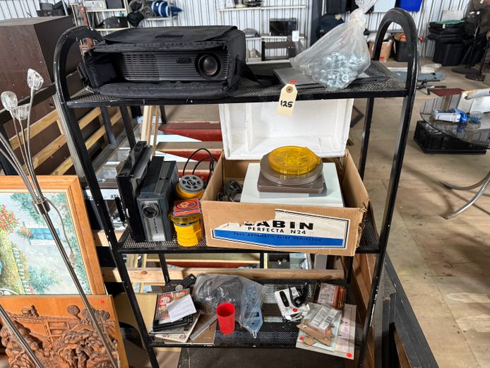 Shelving unit with Content 