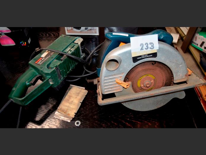 RYOBI CIRCULAR SAW & A BOSCH BELT SANDER [Switch on, untested further]
