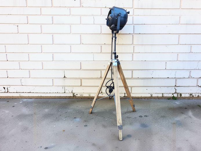 Vintage Industrial Tripod Floor Lamp