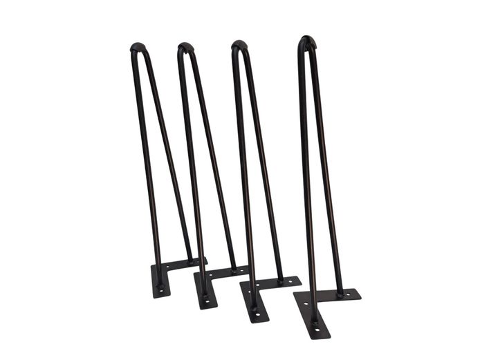Mid-Century Modern Style Black Steel Hairpin Furniture Legs – Set of 4