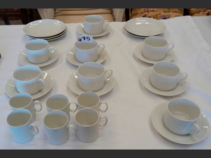 GIESCHE & THOMAS GERMAN FINE PORCELAIN CUPS & SAUCERS, MUGS, etc