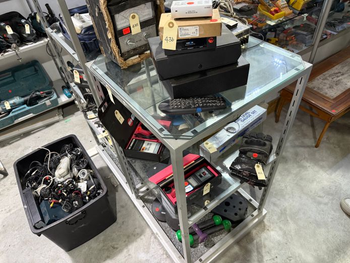 Glass Shelving Unit