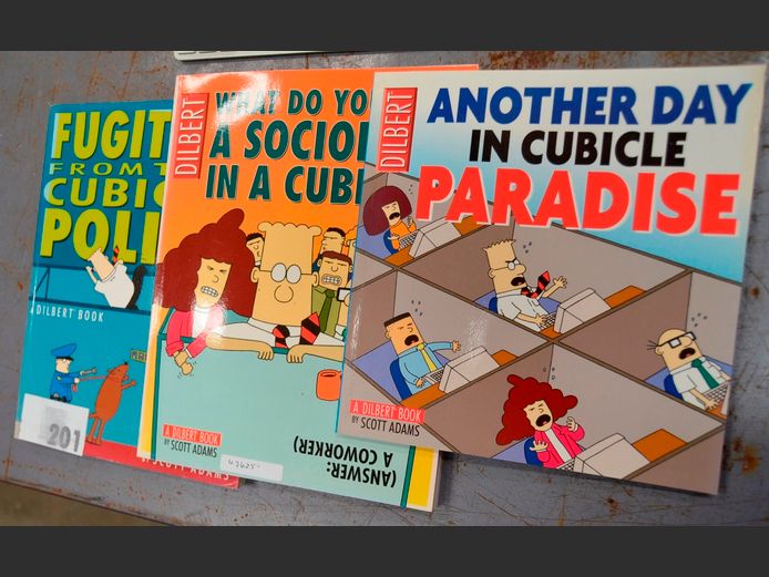 LOT OF 3: SATIRICAL COMIC BOOKS BY SCOTT ADAMS