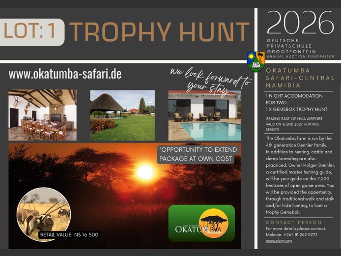 DEUTSCHE PRIVATSCHULE GROOTFONTEIN | TROPHY HUNT