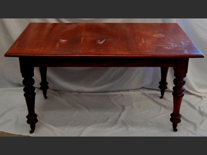 IMBUIA 6-SEATER DINING TABLE, 140 x 85 x 73cm [Watermarks to top]