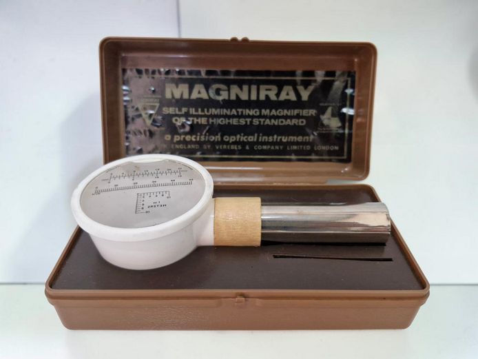 Vintage Magniray Self-Illuminating Precision Magnifier with Original Case