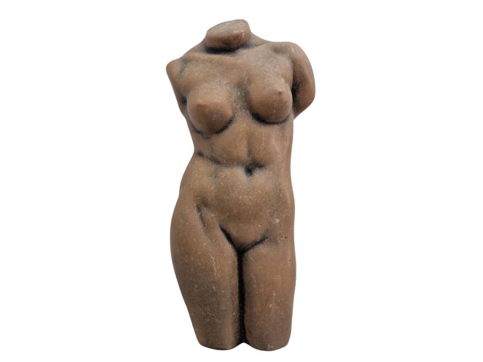 Modern Contemporary Ceramic Nude Bust Statue