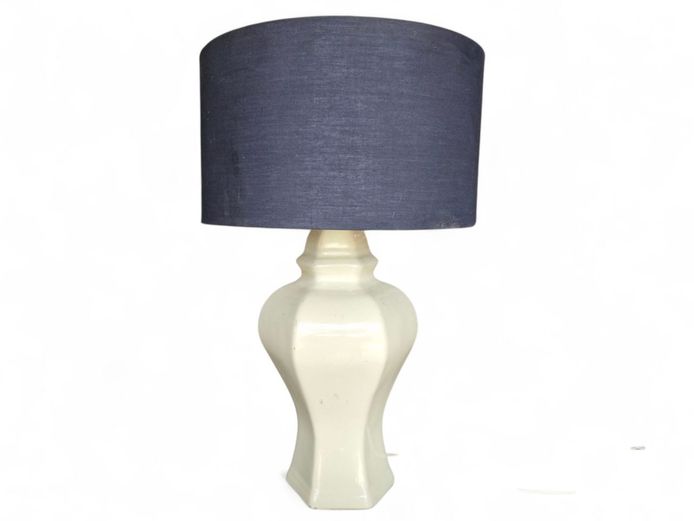 Heavy Resin Lamp with Black Shade