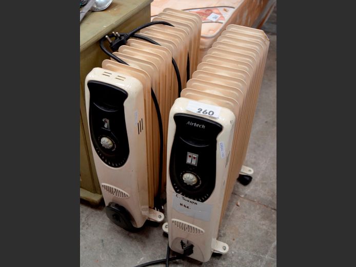 LOT OF 2: AIRTECH OIL HEATERS [Switch on, untested further]