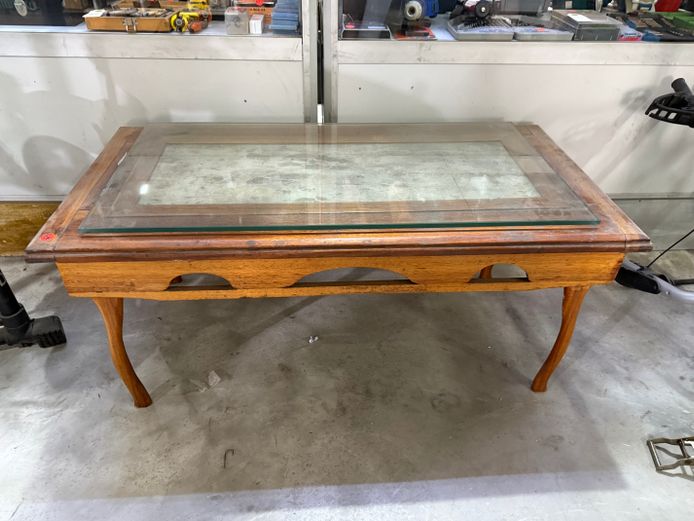 Coffee Table with Glass Top 