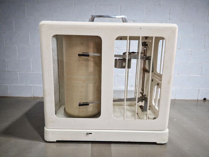 Vintage Thermohygrograph Weather Station Instrument