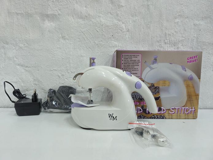 W&M Portable Handheld Sewing Machine – Mini-Size Electric Mending Tool