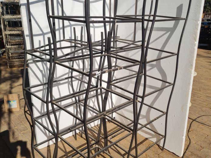 5 X STEEL SHELVING