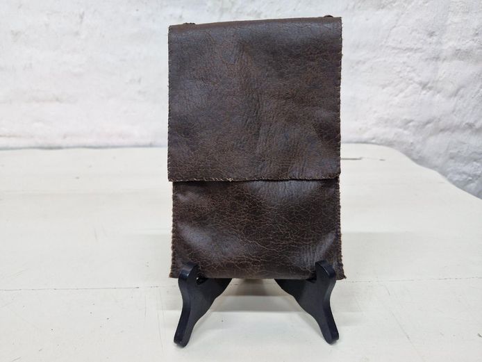 Handcrafted Faux Leather Neck Pouch Strap Bag