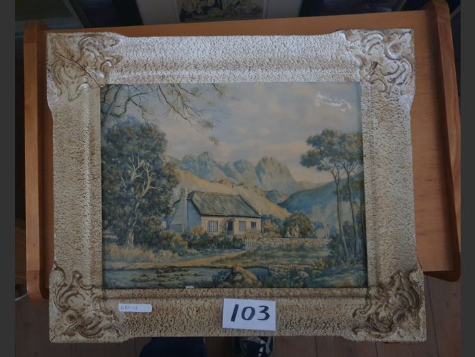FRAMED PRINT "FARM HOUSE"