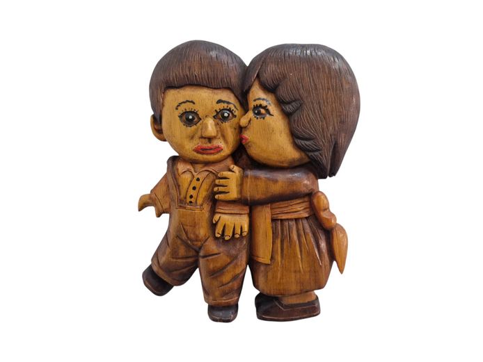 2002 Nellie Venter Hand Carved Wooden Wall Sculpture