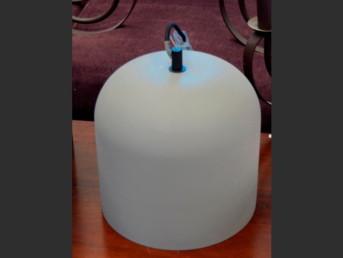 GREY CERAMIC CEILING LIGHT, 32cm Diameter x 36cm High