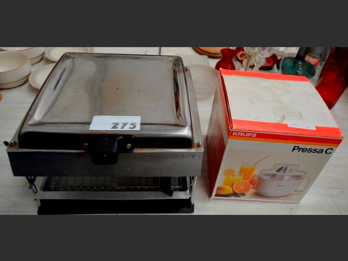 KRUPS PRESSA C JUICER & A T.V. GRILL [Switch on, untested further]
