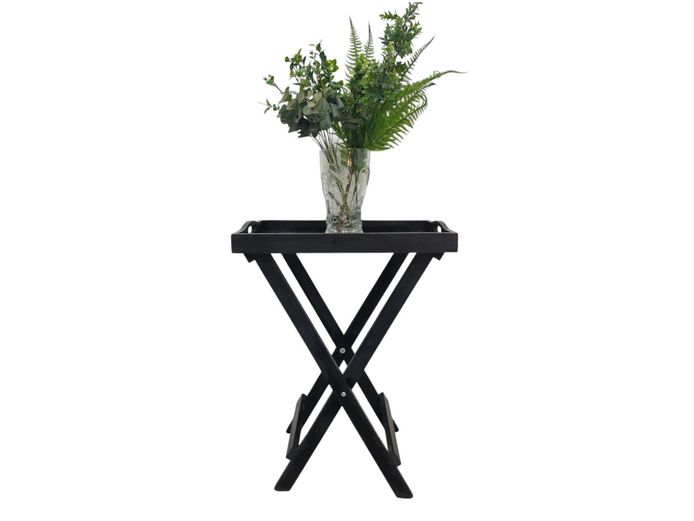 Black Foldable Butler's Tray Table