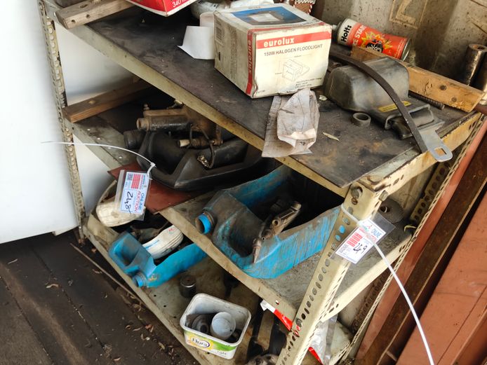BOLT AND NUT SHELF - EXCLUDING CONTENTS