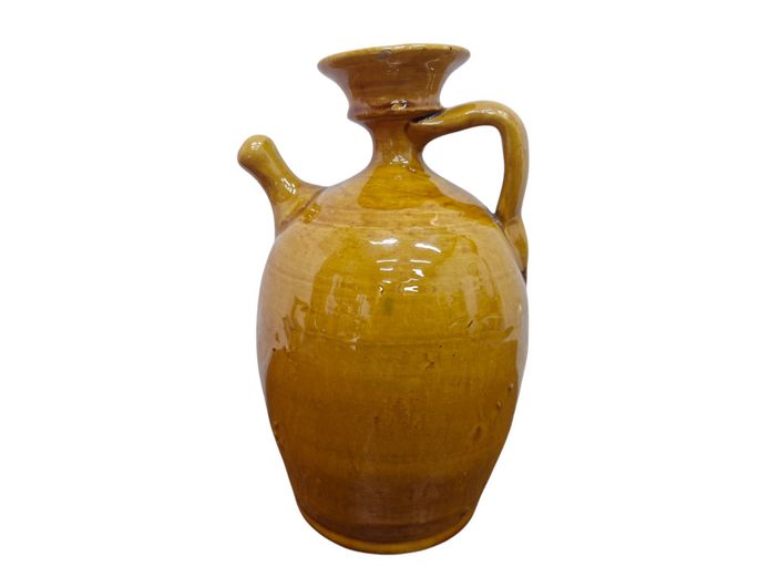 Vintage Glazed Earthenware Pitcher