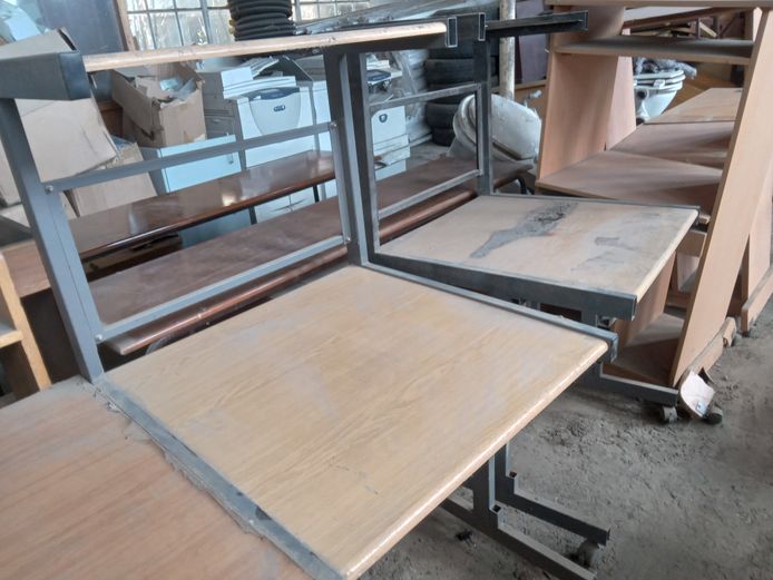 Wooden computer desk scrap