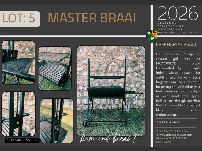 DEUTSCHE PRIVATSCHULE GROOTFONTEIN | MASTER BRAAI