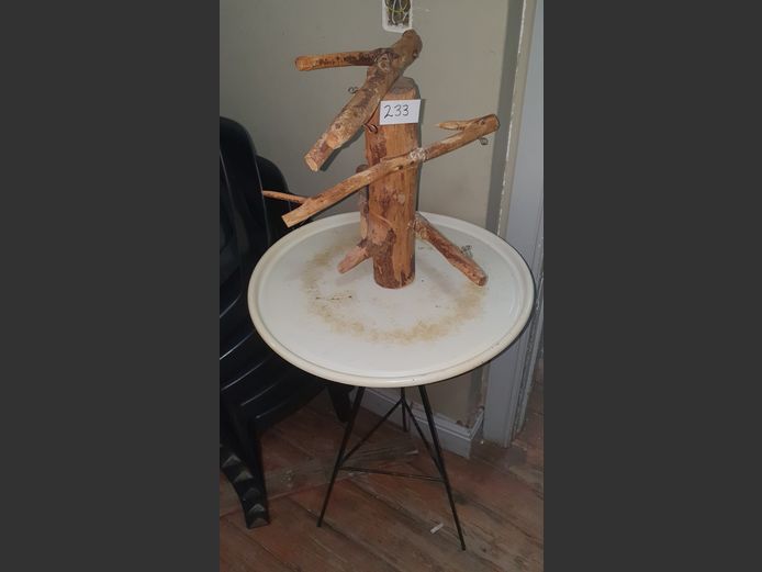 PARROT PERCH ON STAND