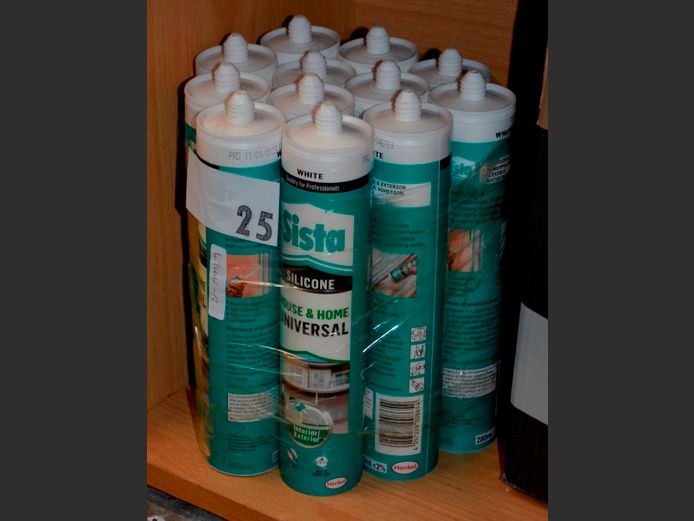 LOT OF 12 TUBES: SISTA SILICONE