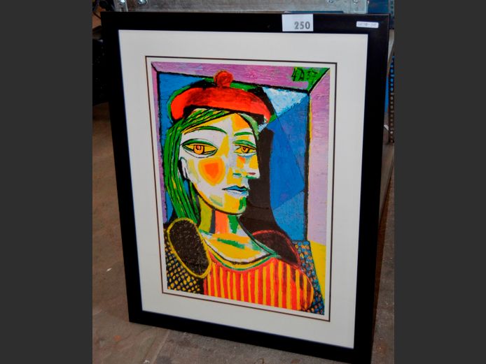 FRAMED PICASSO PRINT "ABSTRACT FACE"