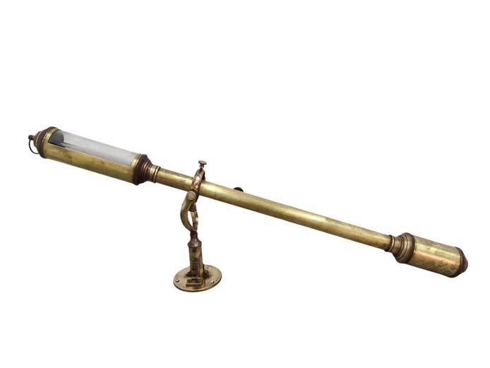 Vintage Brass Fitzroy Reproduction Marine Gimbal Barometer