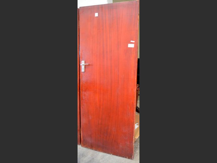 BROWN INNER DOOR, 199 x 81cm [Water damage to bottom]