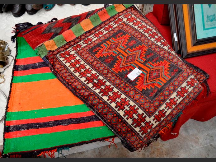 PERSIAN CAMEL SADDLE BAG, 160 x 70cm