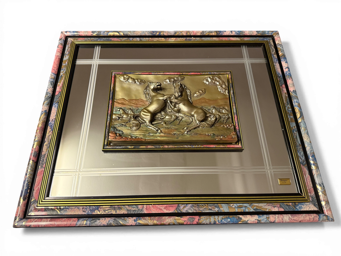 Designer 3D Horse Relief Mirror Wall Art (S.A.P)